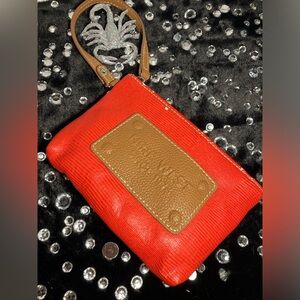 Nine West Wristlet / Makeup Bag / Wallet (Red)